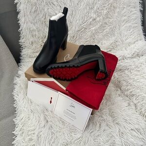 Christian Louboutin Black Ankle Boots